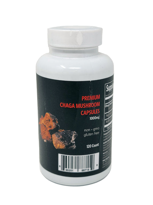 Chaga Mushroom Premium 500mg Capsule 120ct
